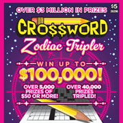 $5 Crossword Zodiac Tripler - 26296